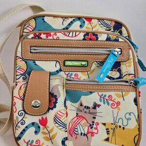 Lily Bloom small crossbody bag cellphone bag cat print